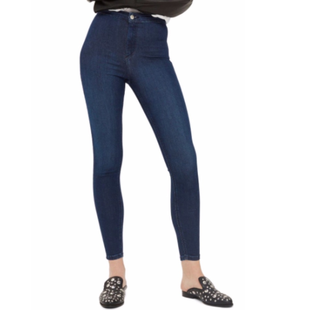 TOPSHOP Joni High Waist Jeans, Blue